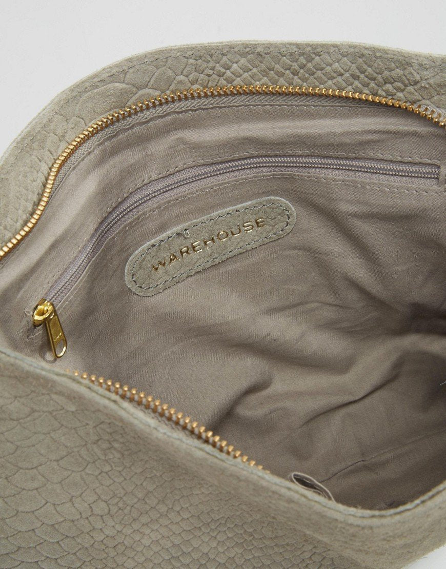 New Look Whipstitch Fringe Mini Duffle Bag